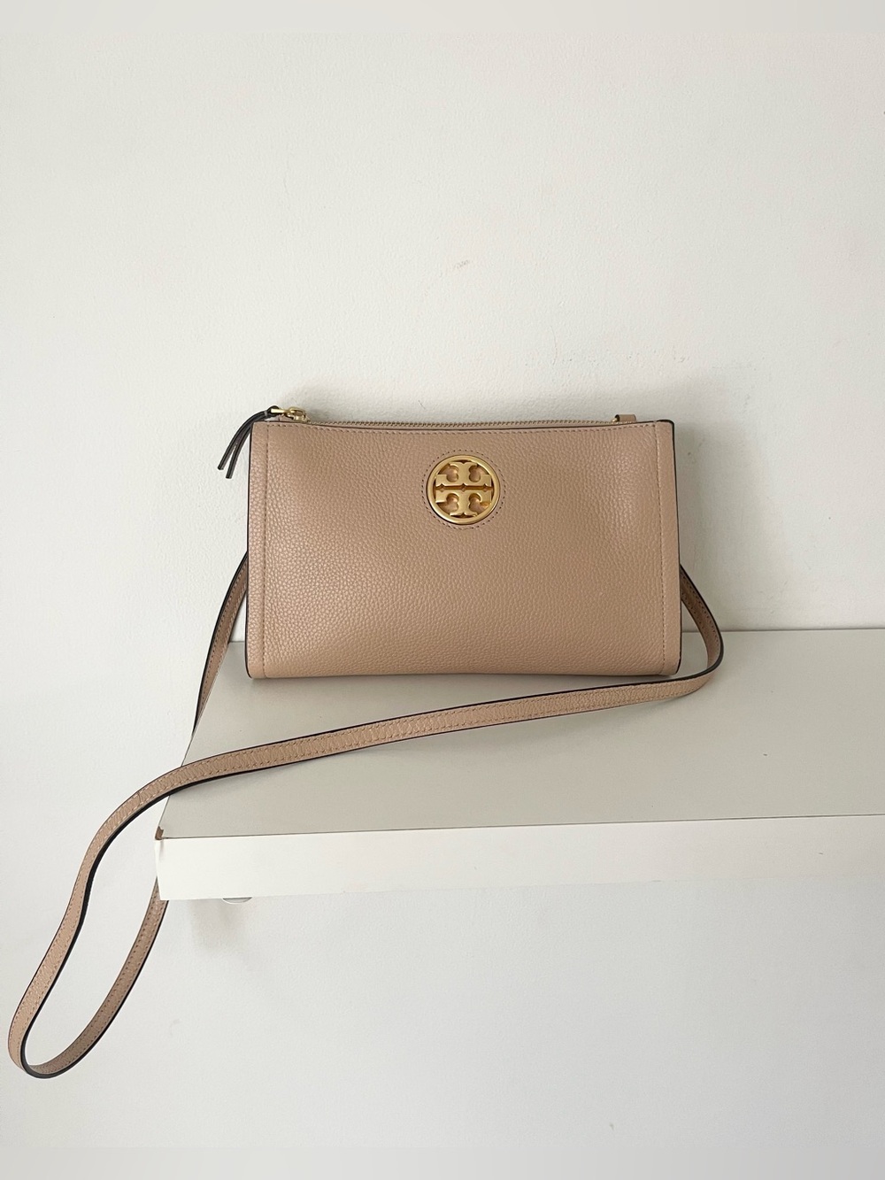 Tory Burch Light Pink Cream Crossbody Bag